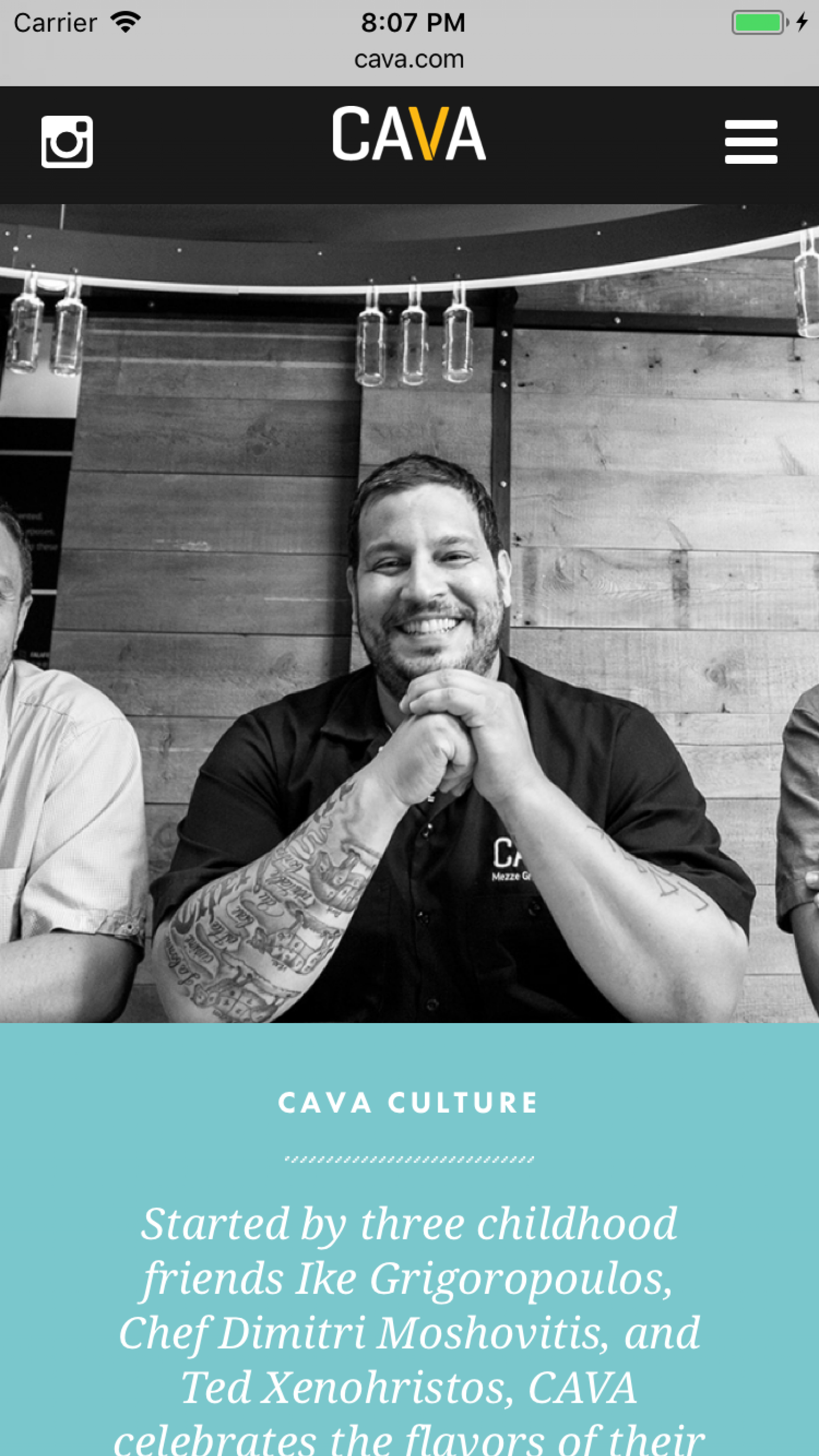 Cava culture on mobile